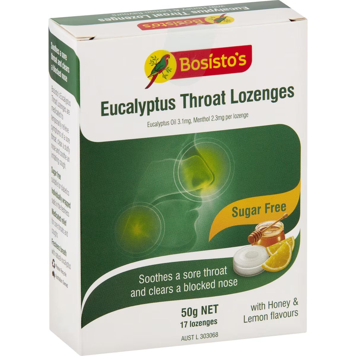 Bosistos Eucalyptus Sugar Free Drops 50g