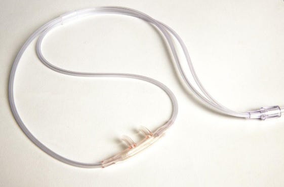 Salter Soft O2 Cannula Adult With 2" Connector No Tubing