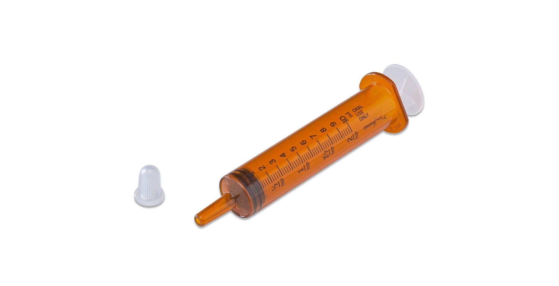 Monoject Oral Medication Syringe Amber 10ml