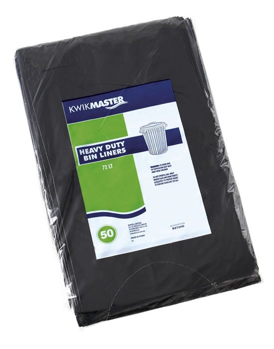 Bags 72 Litre 950mmx780mm Black