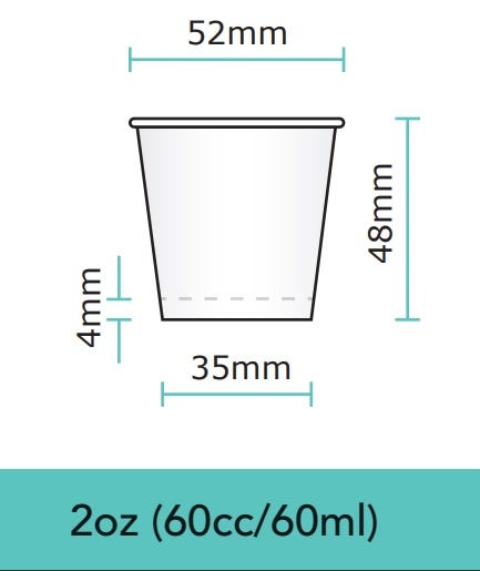 Medicine Cup 60ml Paper