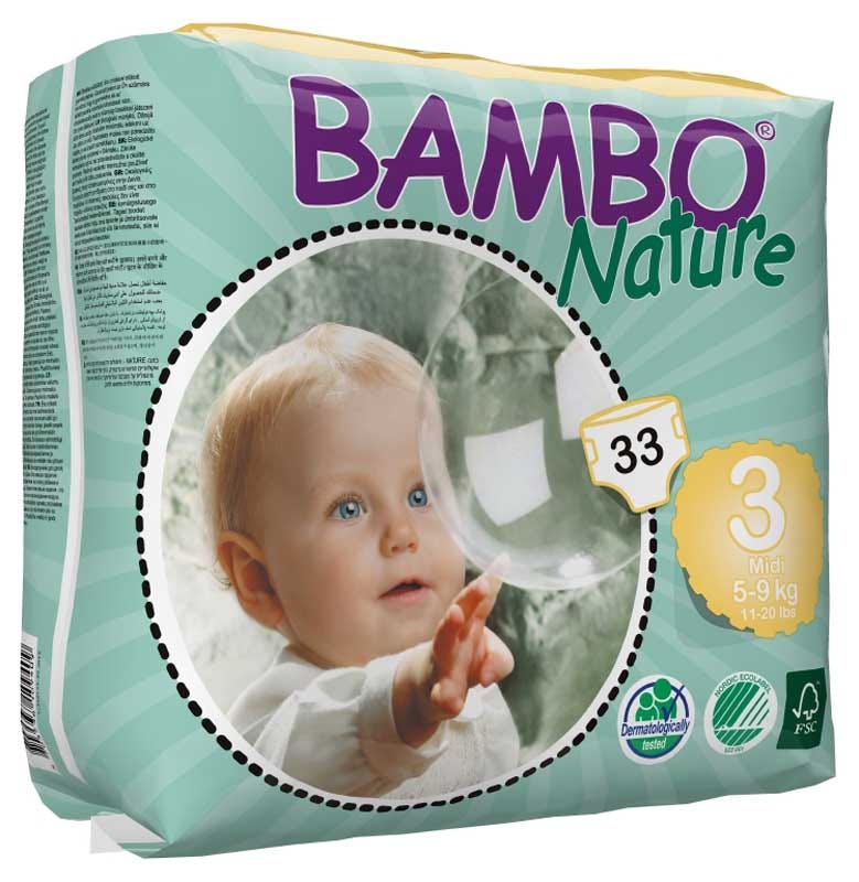 Bambo Nature Nappies Midi 5 9 Kg White Midi 5 11 Kg 416ml