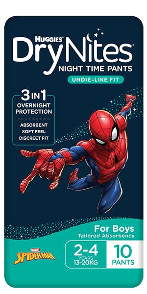 Huggies Drynites Pyjama Pants 2 4 Years Boy 13 20 Kg Blue