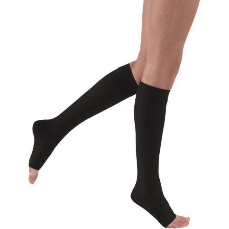 Jobst Casual Vascular Hosiery 15 20mm Hg X Large Knee High Black